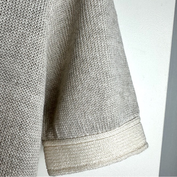 St.John For Saks Fifth Avenue Gray Cream Vintage70’s Quarter Button KnitDress 10 - Picture 8 of 15